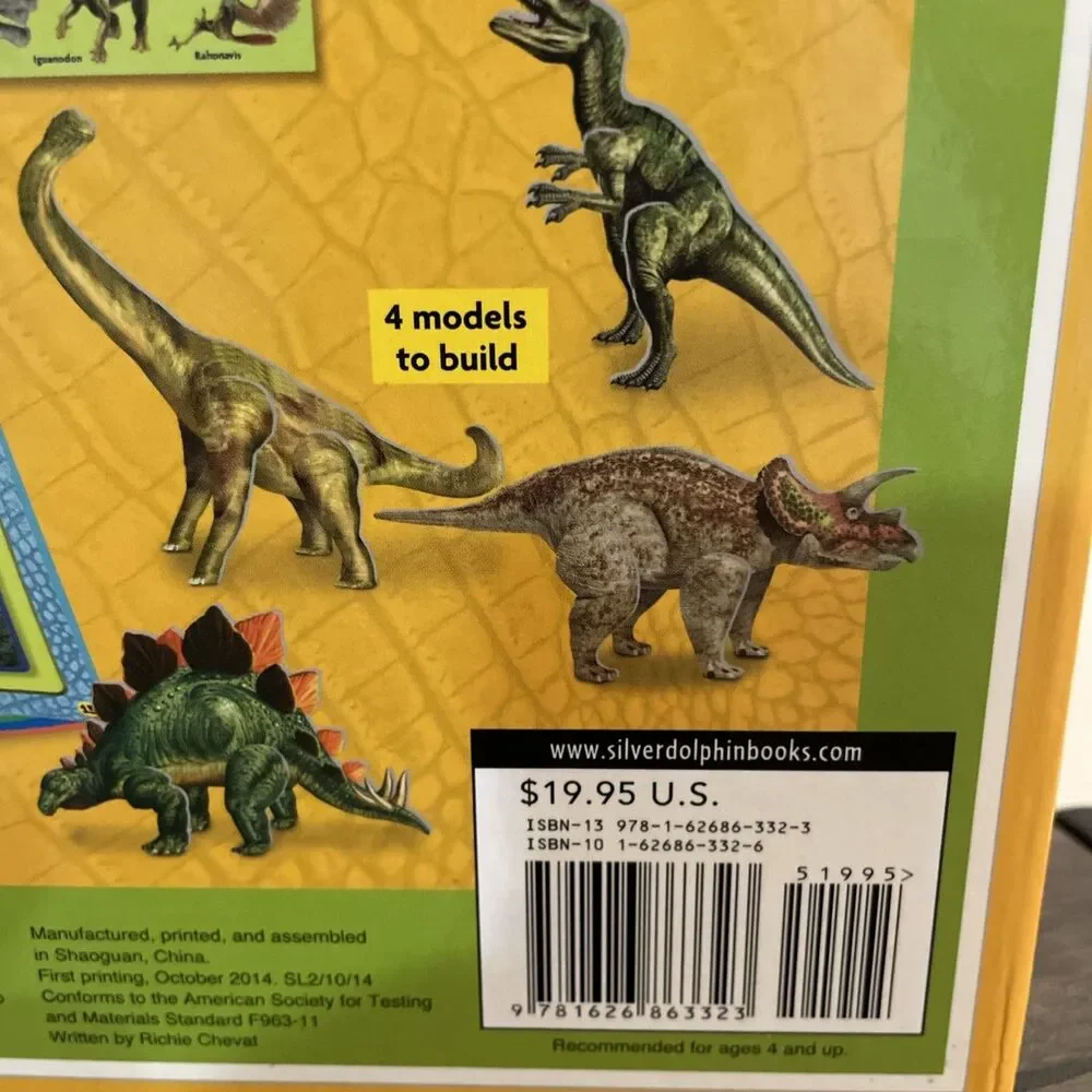 NEW Dinosaurs‎ Magnetic Learning Activity Book Stickers Play Tray Models Magnets